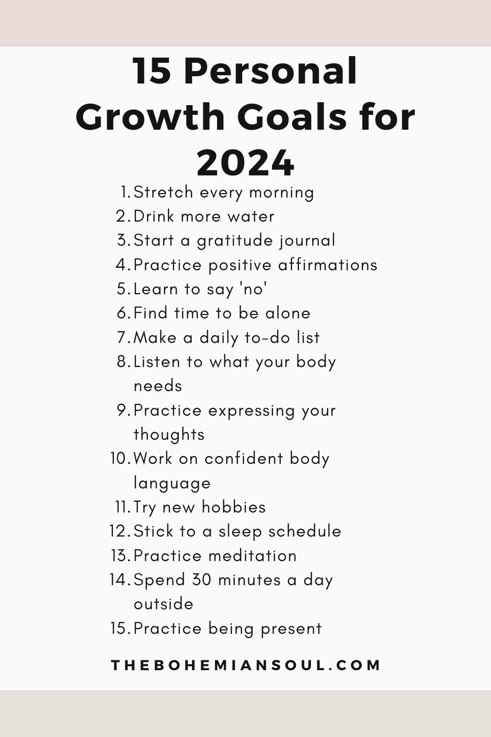 15 Personal Growth Goals for 2024